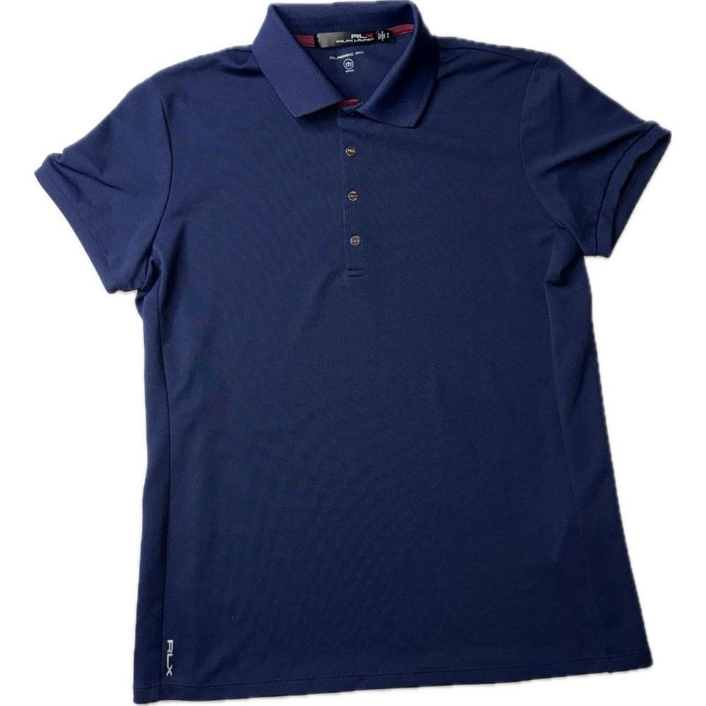 Ralph Lauren RLX Classic Fit Short Sleeve Golf Polo Women’s Size Small Navy Blue